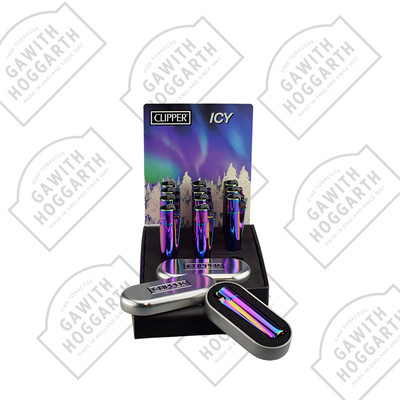 CLIPPER METAL FLINT LIGHTER - ICY COLOUR 2 (12)