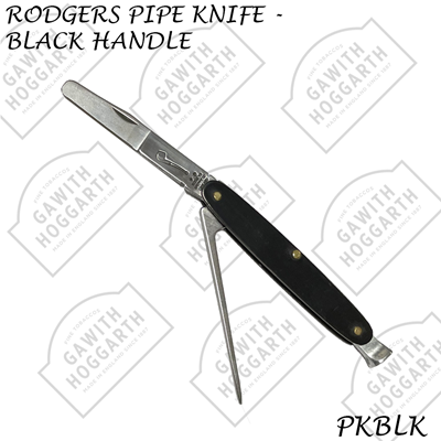 RODGERS PIPE KNIFE - BLACK HANDLE