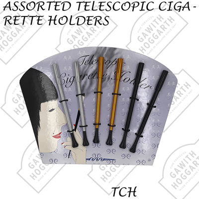 ASSORTED TELESCOPIC CIG HOLDER (6)