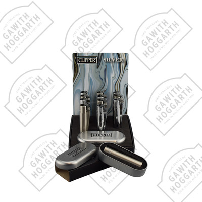 CLIPPER METAL FLINT LIGHTER - SILVER (12)