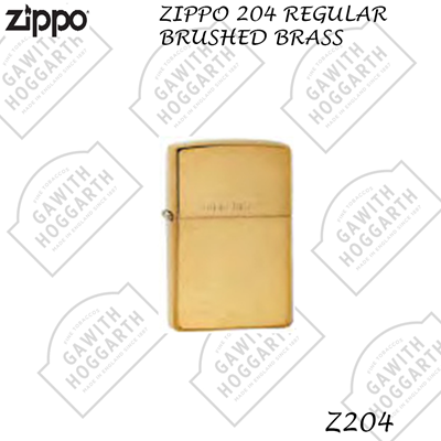 ZIPPO 204 REGULAR BRUSHED BRASS
