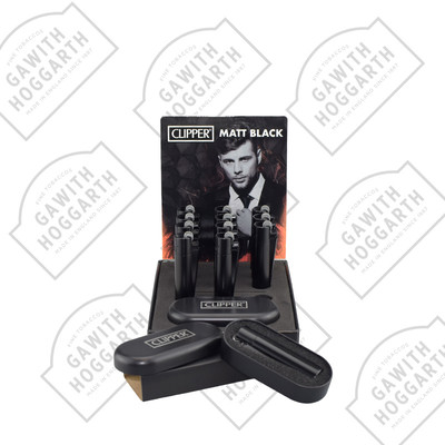 CLIPPER METAL FLINT LIGHTER - MATTE BLACK (12)