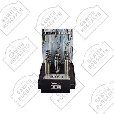 CLIPPER METAL FLINT LIGHTER - SILVER (12)