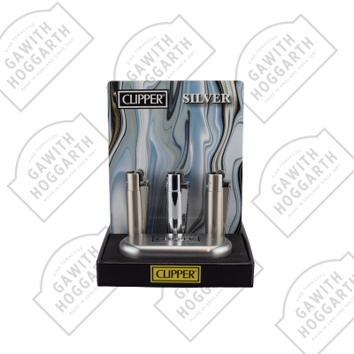 CLIPPER METAL FLINT LIGHTER - SILVER (12)