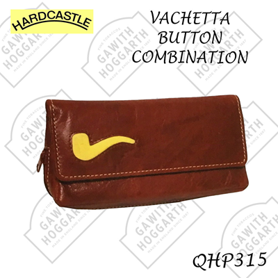 HARDCASTLE VACHETTA BUTTON COMBINATION POUCH (each)
