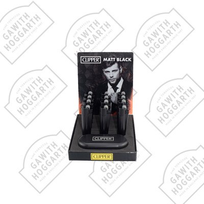 CLIPPER METAL FLINT LIGHTER - MATTE BLACK (12)