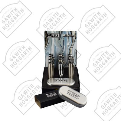 CLIPPER METAL FLINT LIGHTER - SILVER (12)