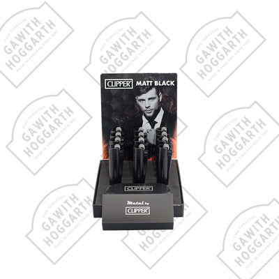 CLIPPER METAL FLINT LIGHTER - MATTE BLACK (12)