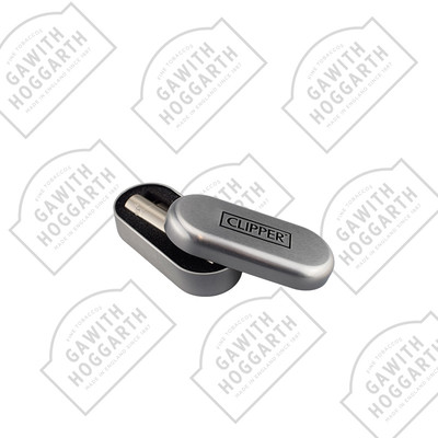 CLIPPER METAL FLINT LIGHTER - SILVER (12)
