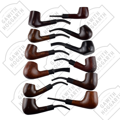 "MR PIPE" ASSORTED WALNUT 9mm PIPES (Outer 12)