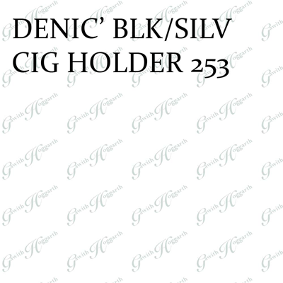 DENICOTEA BLK/SILV CIG HOLDER 253 (each)