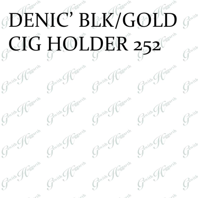 DENICOTEA BLK/GOLD CIG HOLDER 252 (each)