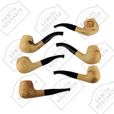SET OF 6 ASSORTED HANSEATIC OLIVE PIPES