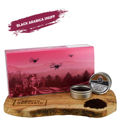 SG SNUFF BLACK ARABICA LARGE TIN (Box 16)